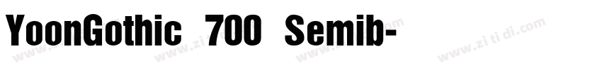 YoonGothic 700 Semib字体转换